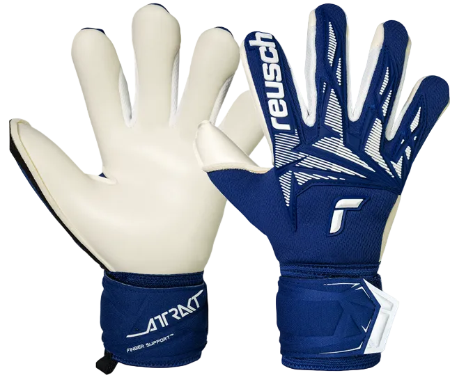 Goal Keeper Glove - Attrakt Freegel Gold X Finger Support Junior